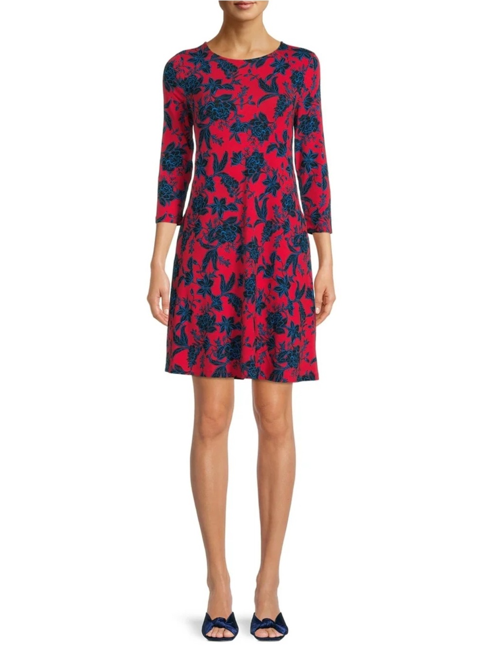 Floral dress pockets L 12 14